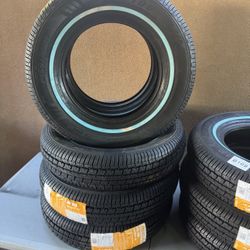 Brand new Travelstar UN106 All Season 155/80R13 79T Passenger Tire 155/80/13,White Wall 14mm(Tire Only) $70 Each 