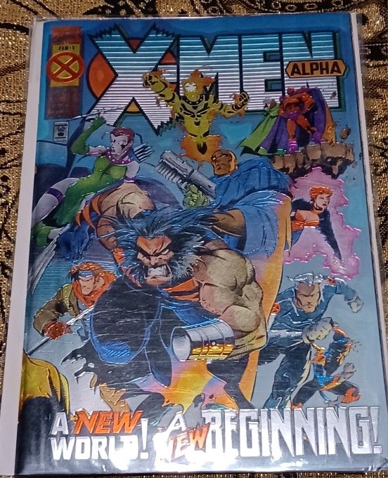 Marvel X Men Aplha Chrome Cover Number 1 1995 Apocalypse