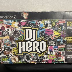 DJ Hero-Turntable w/Box and Manual PlayStation 2-No Game, No Dongle