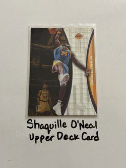 Shaquille O’Neal Los Angeles Lakers Hall of Fame Center Upper Deck Card.