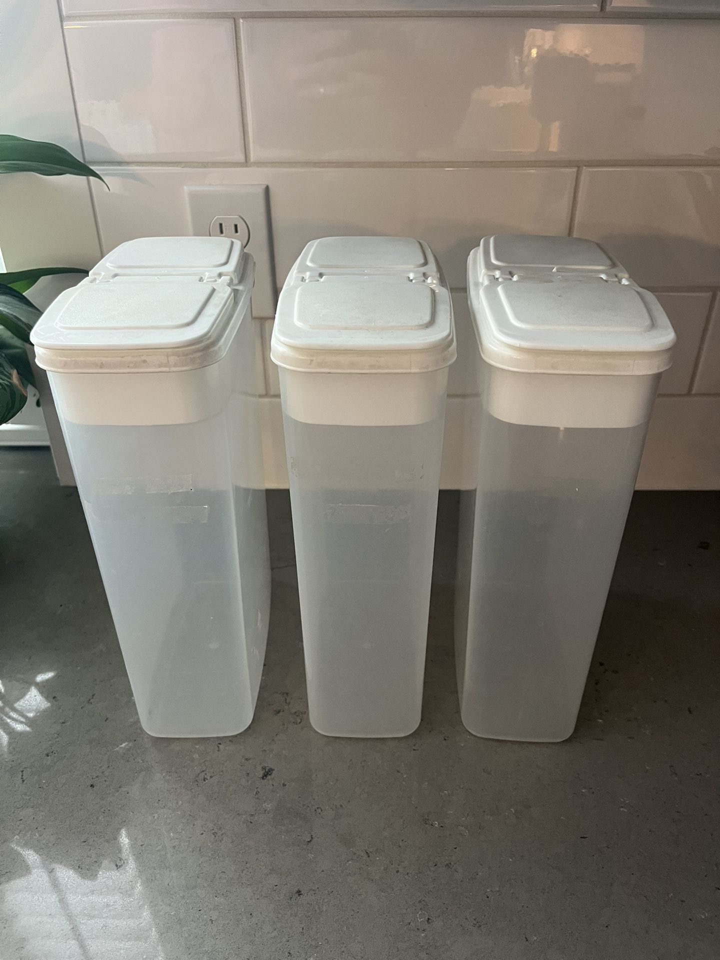 3 Cereal Canisters 