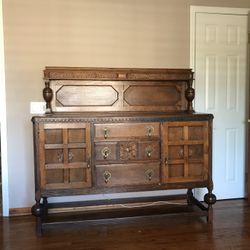 Vintage Antique Hand Carved 2500.00 Hutch