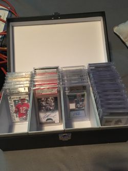 CHUNK OF GRADED AUTOGRAPHED CARDS(BRADY IS GONE)