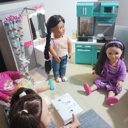 American Girl Dolls Over 200 Pieces. 