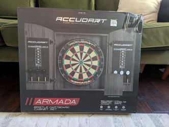 Accudart Armada Bristle Board Dartboard With Cabinet