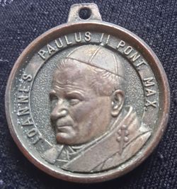 Pope John Paul II Commemorative Medal Pendant