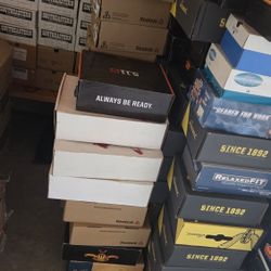 A Whole Storage Unit! From A Closing Uniform Store Tom's In Alhambra. 75 Years In Business. Boots And 100 Percent Wool Shirts And Pants!! Score!