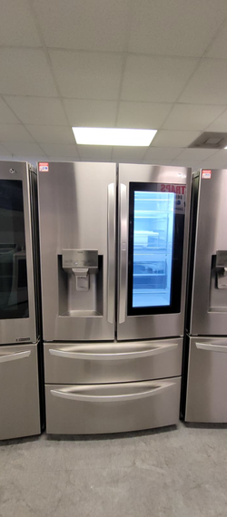 LG 4‑Door French Door Fridge – InstaView, Ice/Water, Stainless