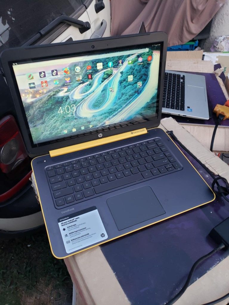 Power By Galaxy Android On HP Brand Laptop studios beats edition Touchscreen has games. $500! Or closer offer but lowest $240! Free delivery in person