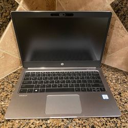 HP Folio with 256 GB SSD, Type C USB, Bluetooth, and Webcam 