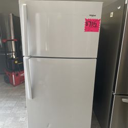 New Whirlpool Top Freezer Refrigerator 33” Wide