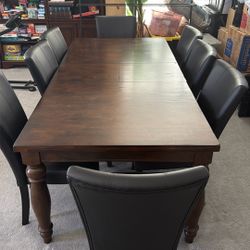 6-8 Person Wood Dining Table 