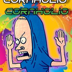Cornholio Sticker is for laptop or indoor flat surfaces