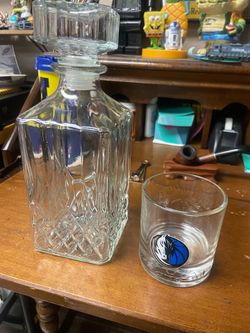 Dallas Mavericks Jack Daniels whiskey set
