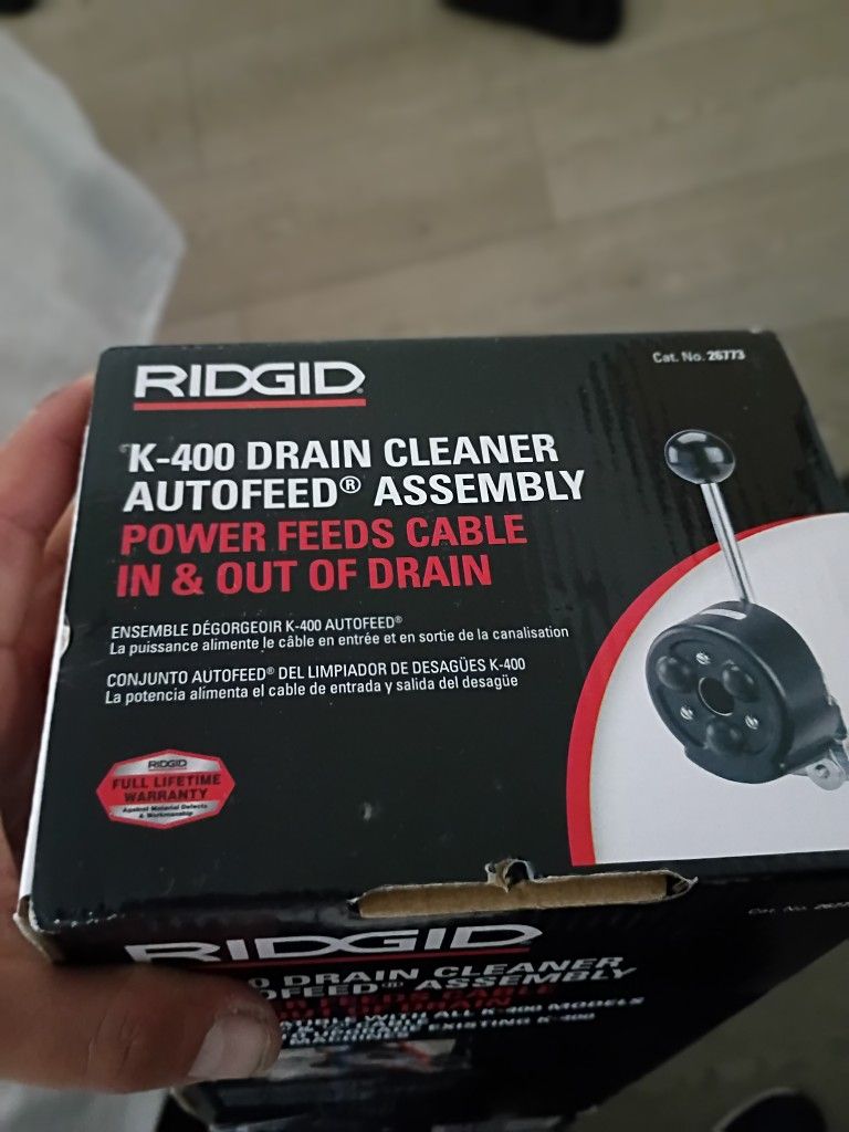 K-400 Drain Cleaner Auto feed Assembly 