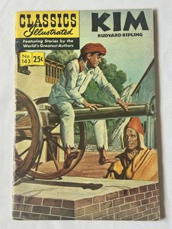Classics Illustrated Comics KIM by Rudyard Kipling No. 143 1969