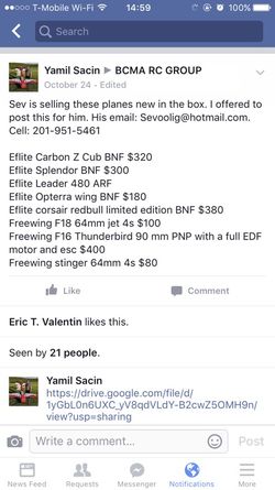 New remote control planes eflight freewing