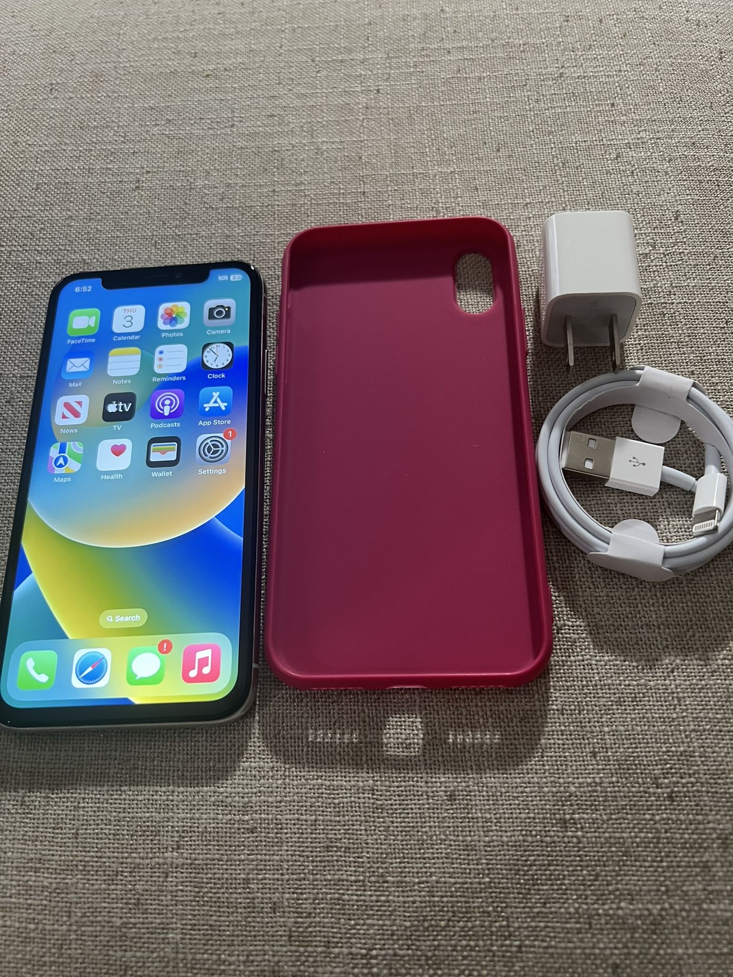 Apple iPhone X Silver 64gb Unlocked