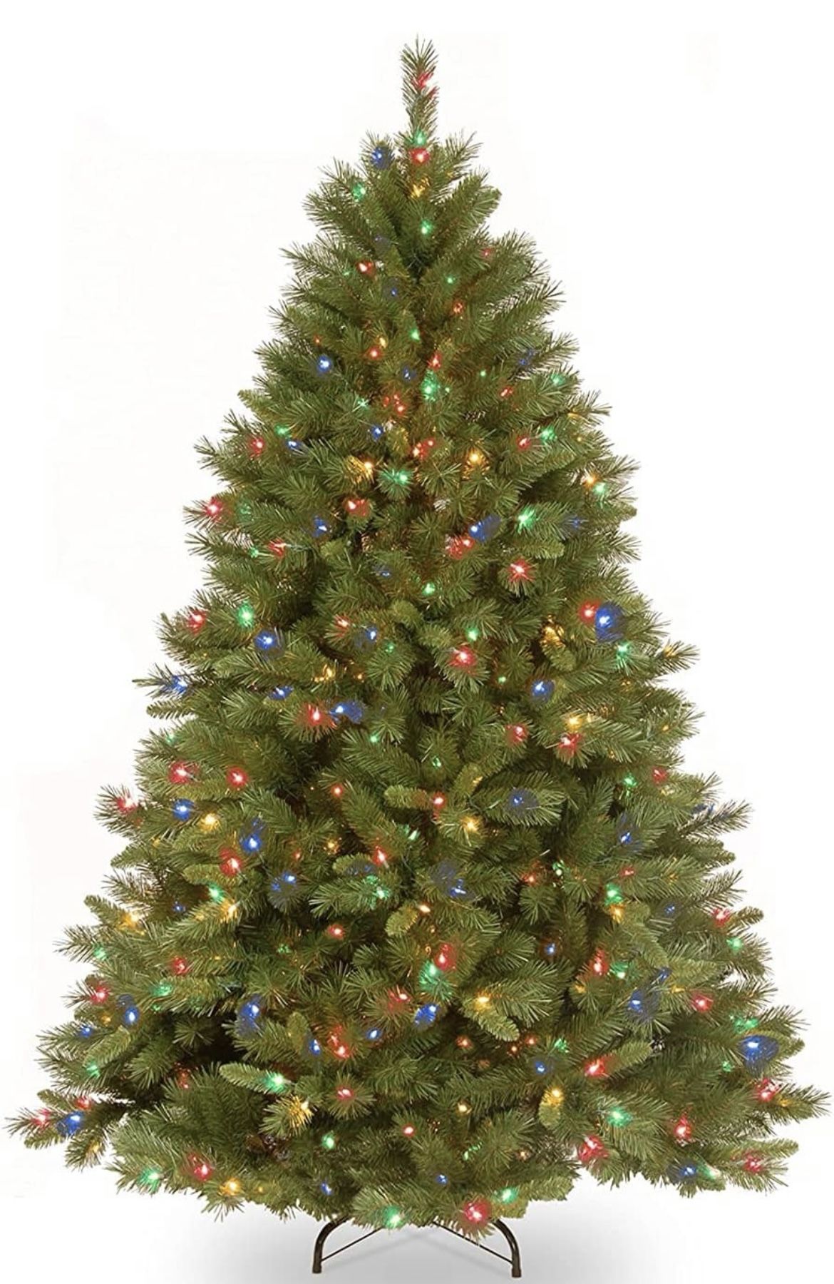 Tree Company Pre-lit Artificial Christmas Tree - Includes Pre-strung Multi-Color Lights and Stand - Winchester Pine - 7ft $39.99