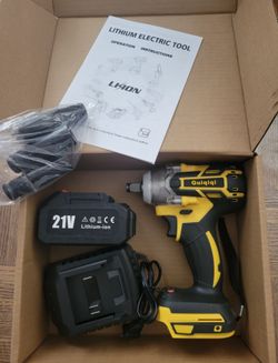 NEW Guiqiqi Impact Wrench Kit with one Battery 4.0Ah