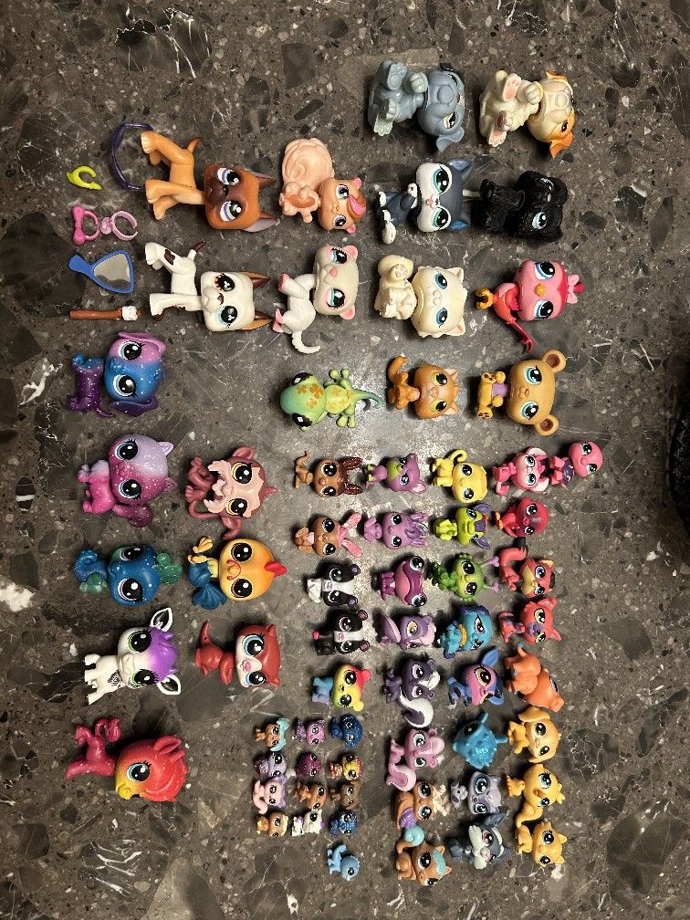 Littlest Pet Shop LPS Lot 55+ Figures Bundle