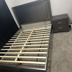 Queen Bed Frame W/led Light 