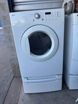 LG Electric Dryer Pedestal Included