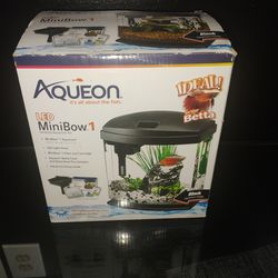 Acuario de escritorio con LED luz