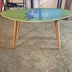 Unique Handcrafted Skimboard Coffee Table - Coastal Decor