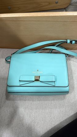 Kate Spade Teal crossbody bag with bow