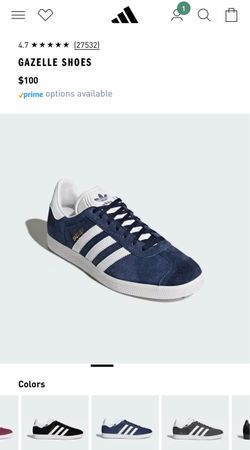 Adidas Gazelle Sneakers  (BLUE) $60 obo