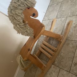 Wooden Kids Rocking Horse