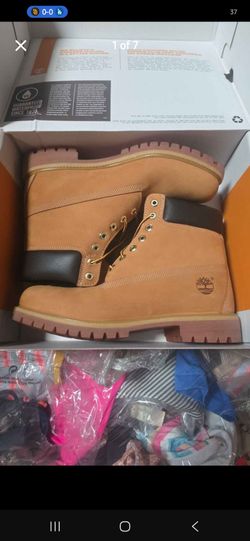Timberland Premium 6-Inch Waterproof Boot Wheat Nubuck (Sizes 8.5 10.5 11 12)