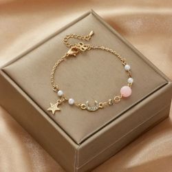 NEW Fashion Star Moon Bracelet Adjustable Bangle Women Jewelry