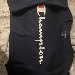 Brand New Original Champion, Tea, Short Sleeves  Size, Large Navy Blue  And Color