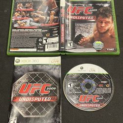UFC 2009 Undisputed Microsoft Xbox 360 CIB Complete w/ Manual