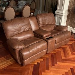 Brown Leather Sofa’s