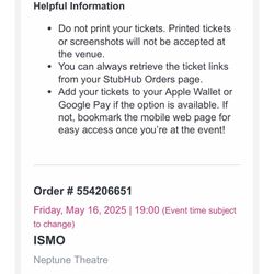 Ismo Tickets 