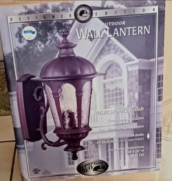 Hampton Bay  exterior  post lantern, rustic  bronze
