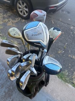 Mixed Golf Club Set with Bag