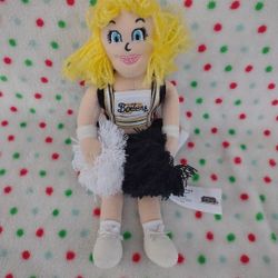 Purdue University Lady Boiler Plush College Cheerleader Be'an Bag Doll 1999
