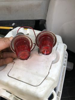 Vintage 50’s red marker lights
