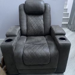 Electric Gray Recliner