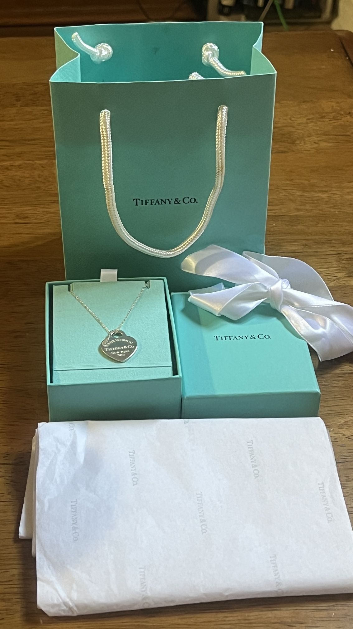 Tiffany & Co. Heart Pendant Necklace 