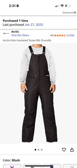 Arctix Kids Snow Overalls 