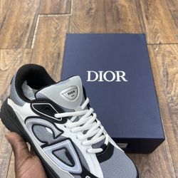 ☝Dior b30 Men's Comfortable Sneakers Black White & Gray