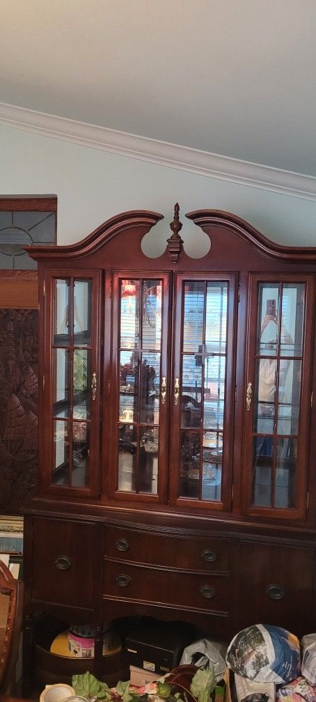 China Cabinet With Vintage Buffet