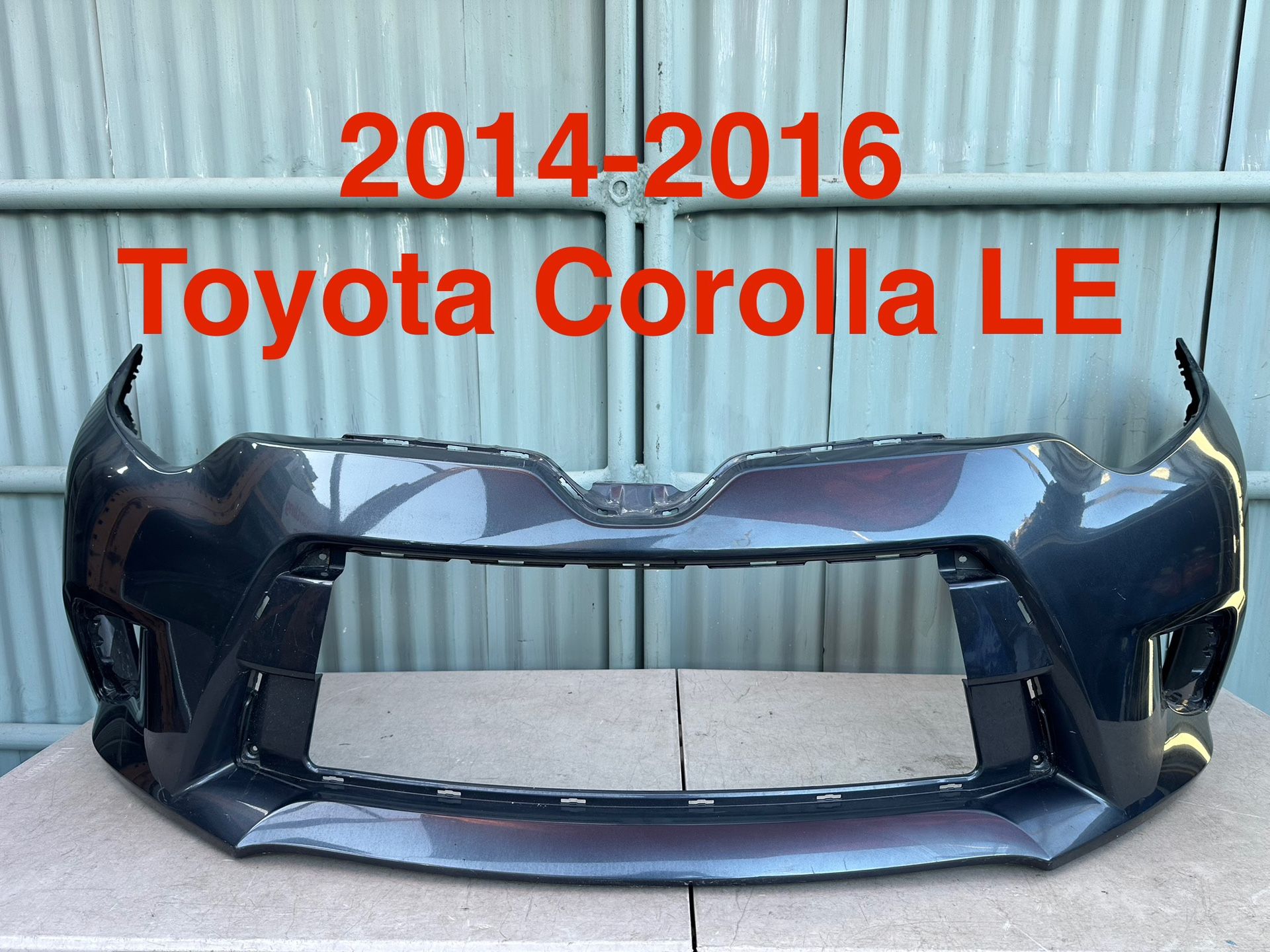 2014-2016 Toyota Corolla Bumper OEM