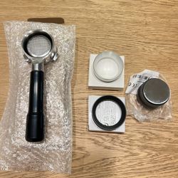 Espresso 54mm Breville funnel bottomless portafilter diffuser tamper