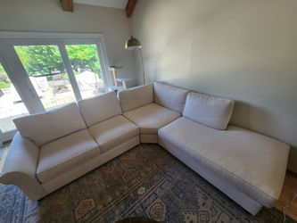 Pottery Barn Custom Designed Sectional 9'10" x 9'4" + 29" inch section